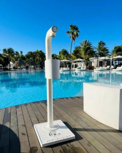 Stichting Join the pipe watertappunt op Bonaire.